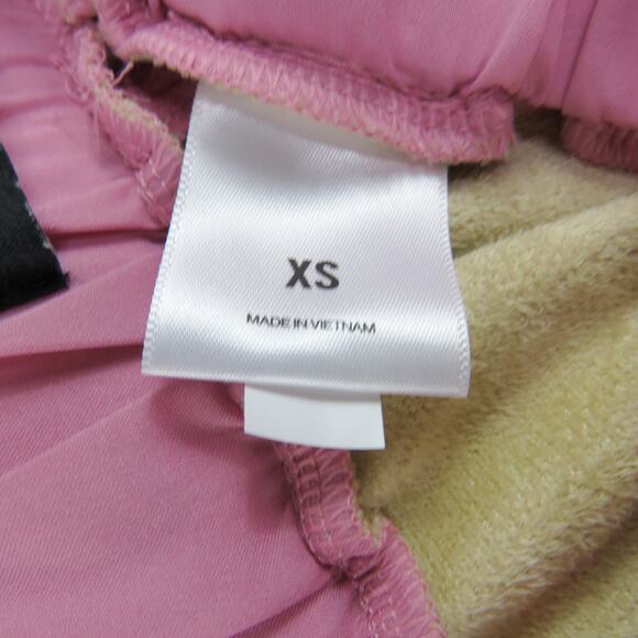 Express Super High Waisted Faux Leather Cropped Wide Leg Pants Pink Pants XS - Picture 10 of 11